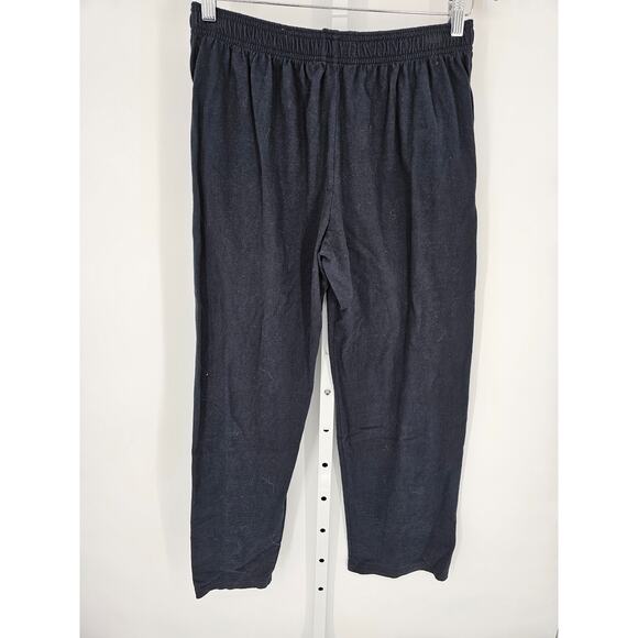 Fruit of the Loom Men's Navy High Rise Wide Leg Elastic Cotton Pant Size M - Picture 3 of 3